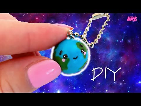 Лепим Планету Земля ! DIY Kawaii Earth Polymer Clay Tutorial Полимерная Глина Мастер-класс