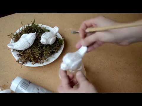 Тесто Лепка из теста  птичик подарок своими руками Clay modeling dough gift hand made