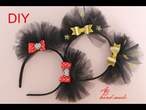 Ушки Минни маус /DIY Minnie Mouse ears.