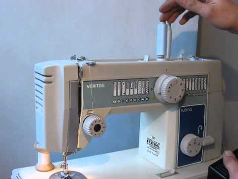 Sewing machine Швейная машина  Veritas Rubina 1091 test намотка нитки на шпульку