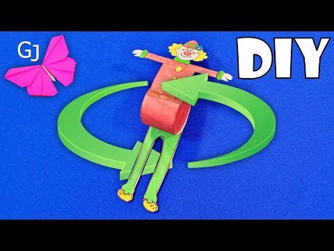 DIY Веселый Клоун ❀ Движущиеся поделки своими руками