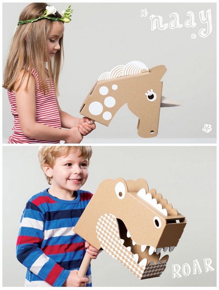Способы превратить старый картон в отличные детские игрушки