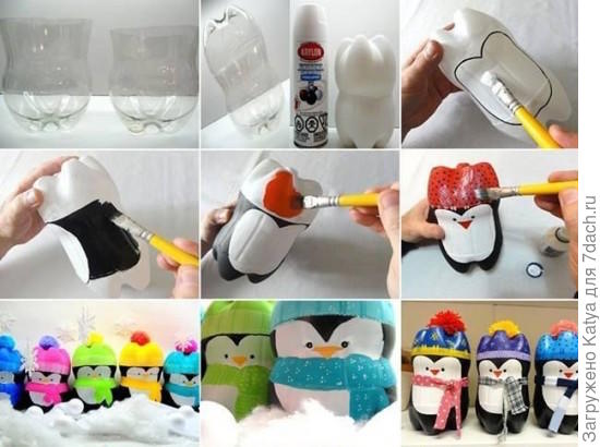 Как сделать пингвина из бутылок. Фото с сайта thewhoot.com.au