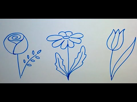 Учимся рисовать цветы