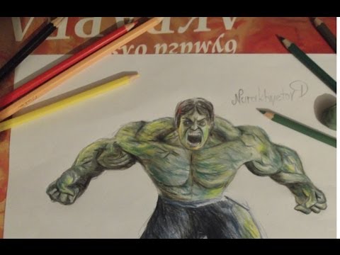 КАК НАРИСОВАТЬ ХАЛКА /How to Draw a Hulk