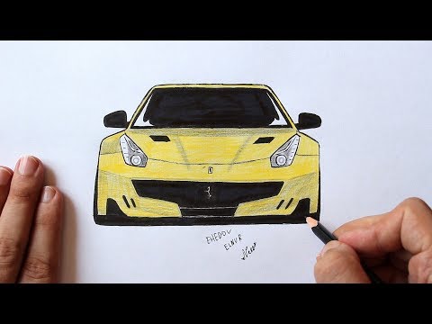 Как нарисовать машину Феррари