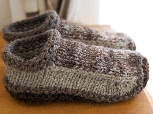 Free knitting pattern for Non-Felted Slippers and more slipper knitting patterns