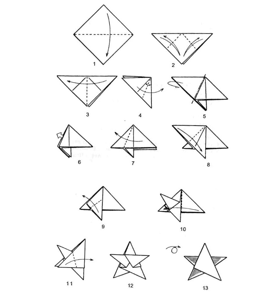 Сделать звезду оригами своими руками