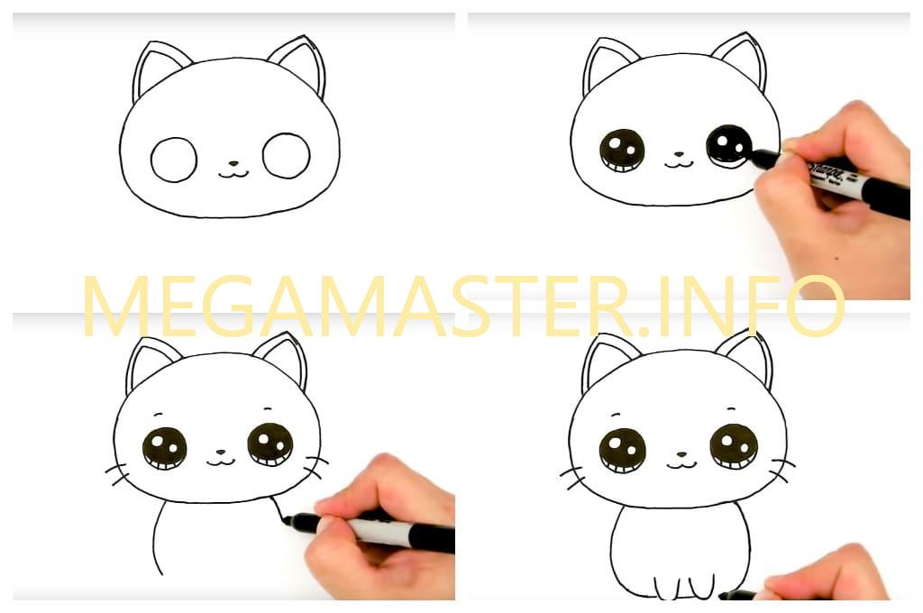 Рисуем кошку за пять минут (Шаг 2)