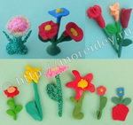 Детские поделки цветы из пластилина 
