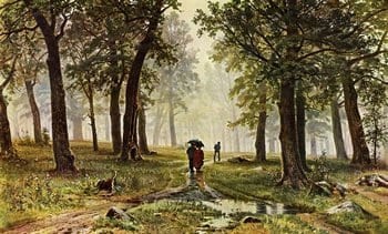 Картина И.И. Шишкина «Дождь в дубовом лесу»