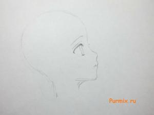 Как нарисовать аниме лицо в анфас и профиль: пошаговый урок