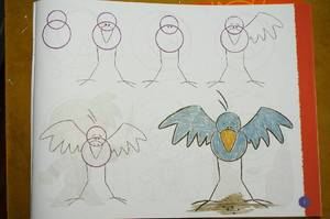 Как рисовать ворону
