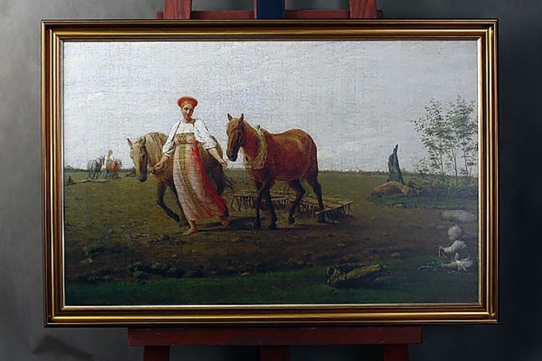 Картина Венецианова «На пашне. Весна»