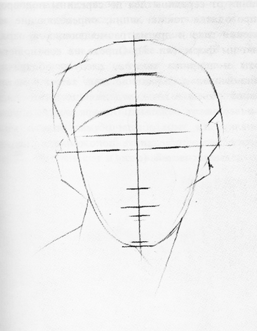 Рисование гипсовой головы