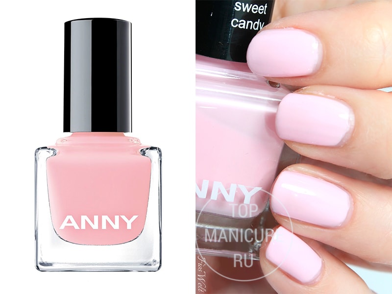Нежно-розовый лак для ногтей Anny 245