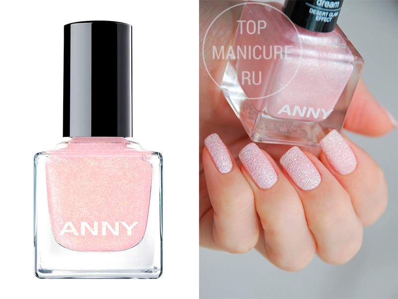 Нежно-розовый лак для ногтей Anny 610