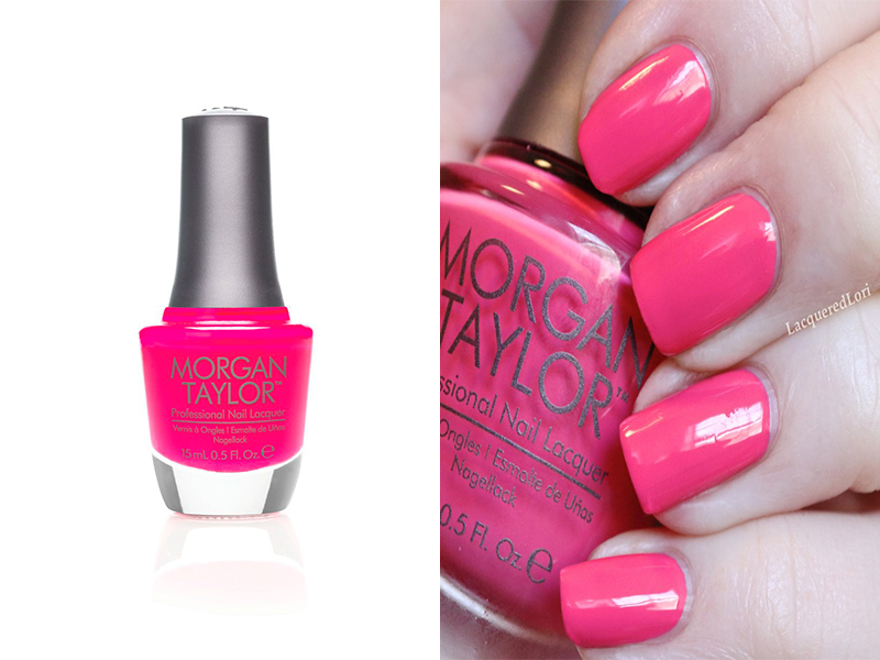Ярко-розовый лак для ногтей Morgan Taylor Prettier In Pink
