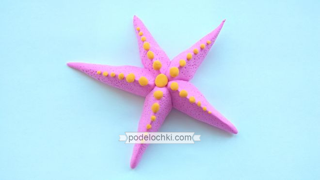 Морская звезда из пластилина