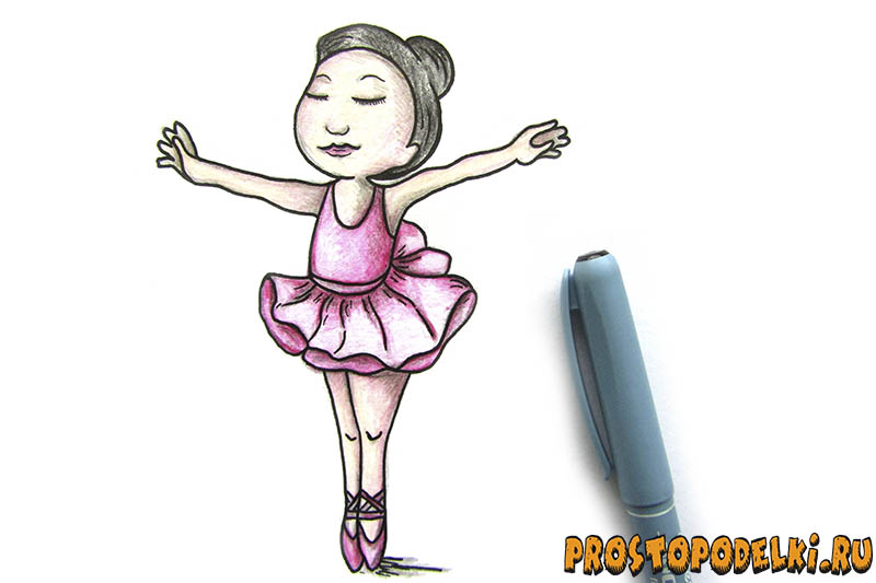 Как нарисовать балерину-10