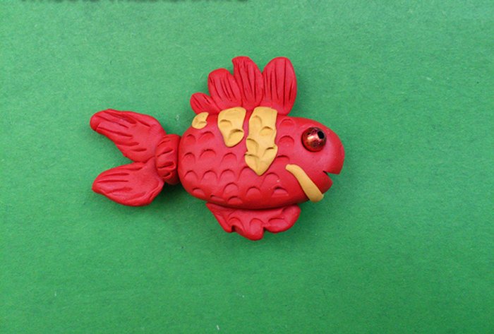 Лепка животных из пластилина - рыбка, фото 3