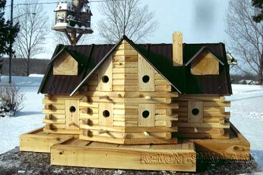 Многоквартирный деревянный скворечник - таунхаус