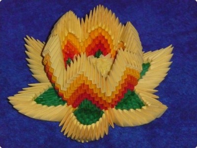 Лотос оригами цветов из бумаги