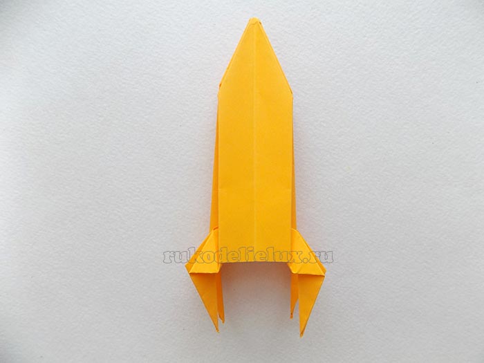 Как сделать ракету оригами пошагово