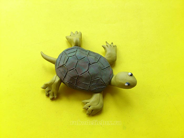 Пластилиновая черепаха своими руками