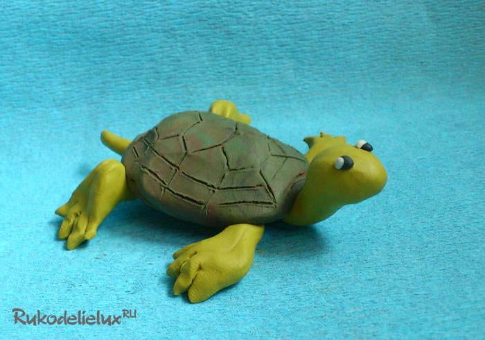Пластилиновая черепаха своими руками