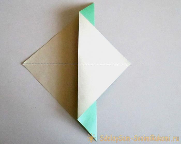 Как сделать птичку оригами