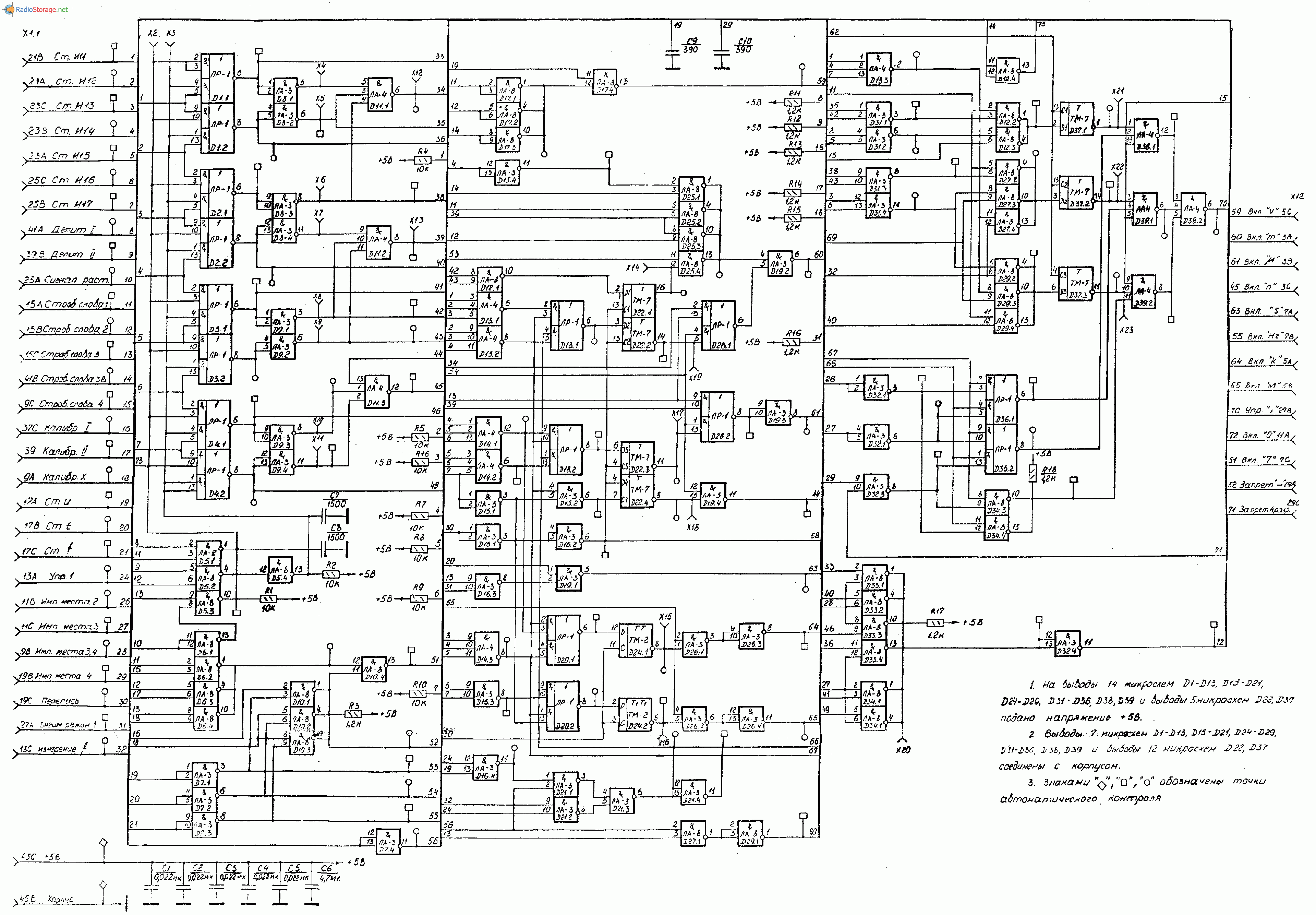 Осциллограф С1-98, схема