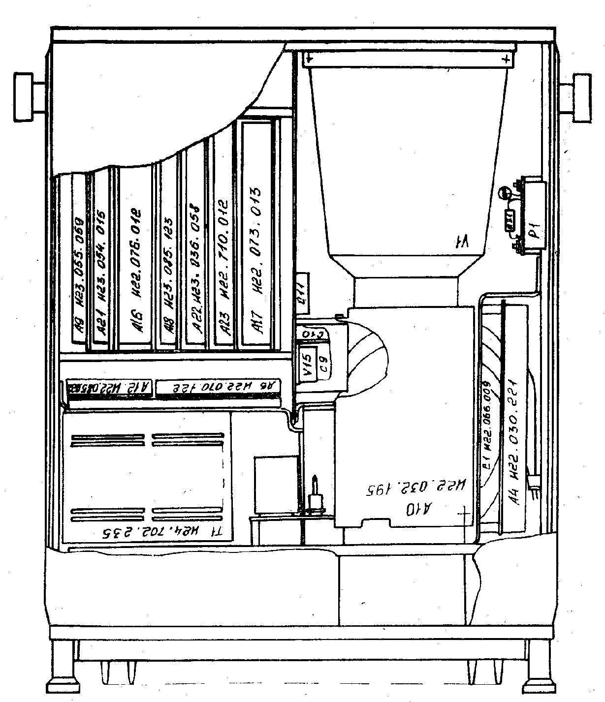 Осциллограф С1-98, схема