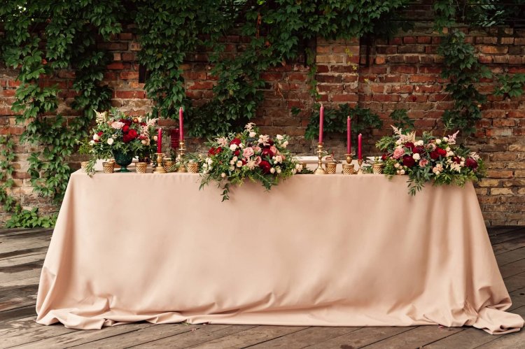 Идеи декора свадебных столов