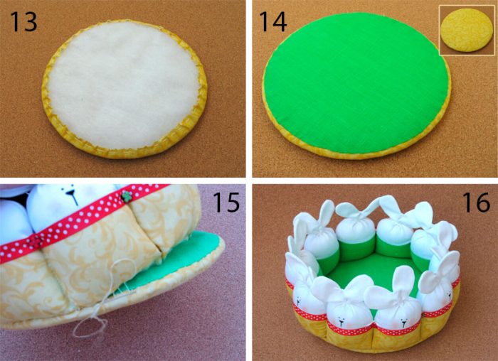 Пасхальная корзинка с зайцами пошаговый мастер-класс