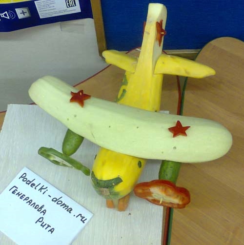 Самолет из овощей своими руками   подборка 012
