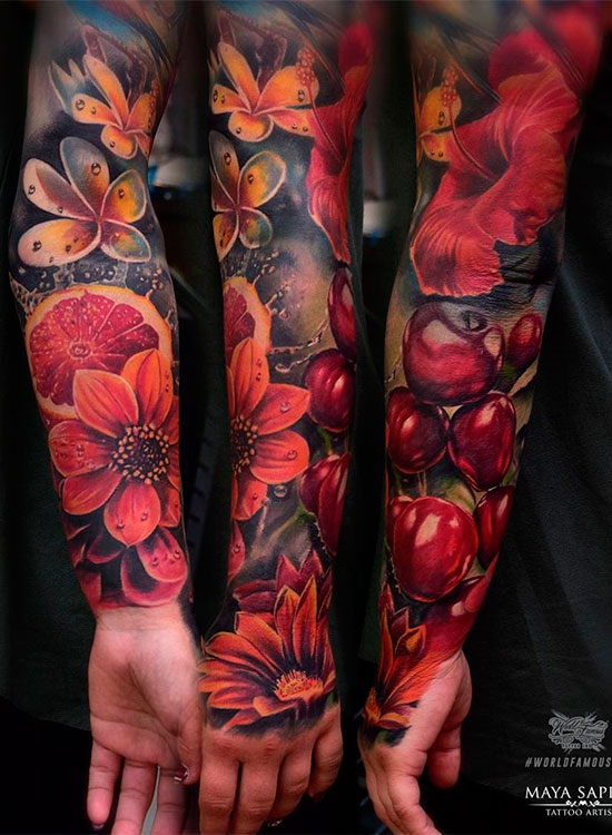 Значение татуировок цветов