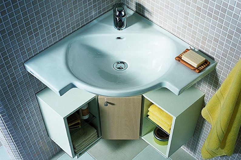 Дизайн маленькой ванной комнаты - Сантехника и мебель