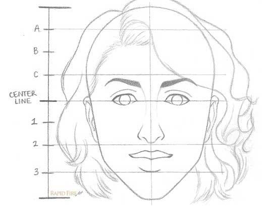 Как нарисовать женское лицо - шаг 8