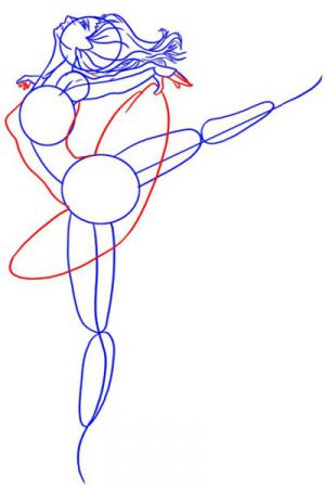 Как нарисовать балерину 14
