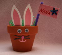 easter bunny place card holder