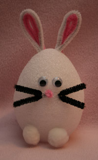 easter egg bunny craft