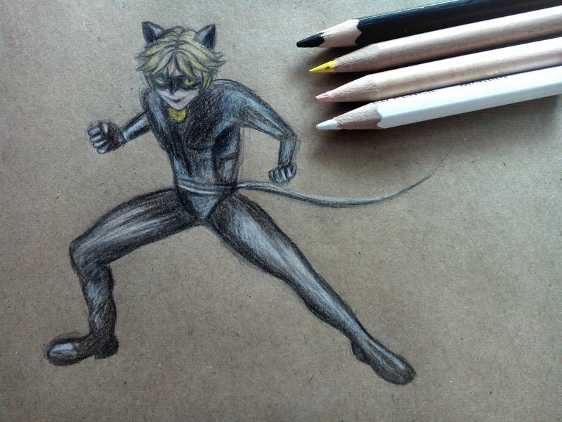 Леди Баг и Супер Кот: рисунки карандашом