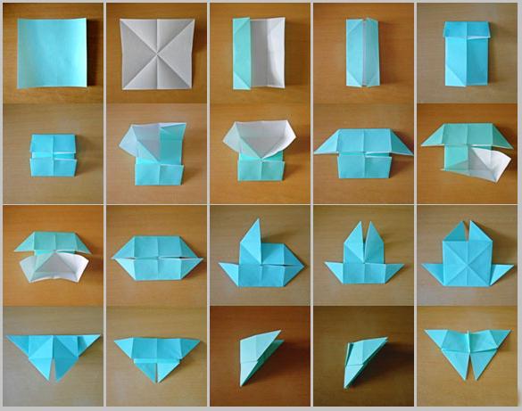 бабочка из бумаги оригами