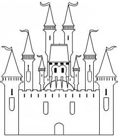 нарисовать замок карандашом