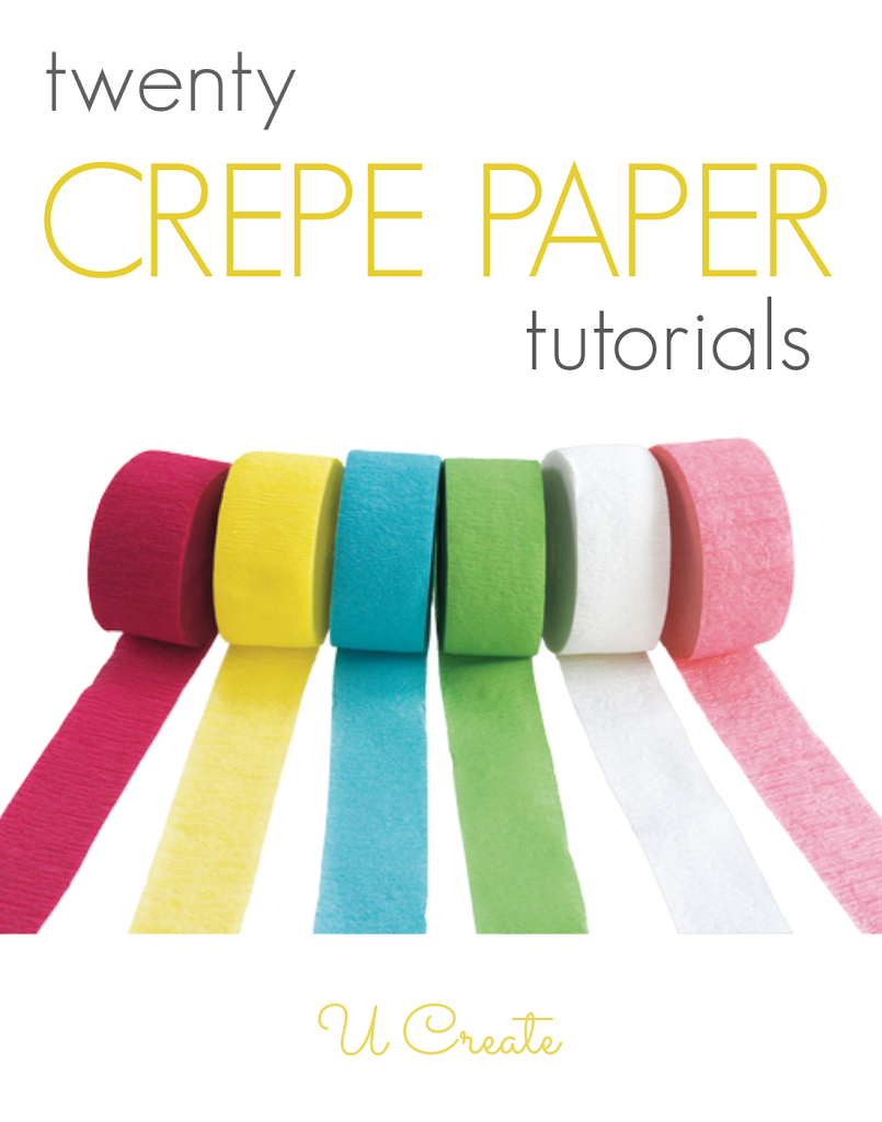 Many tutorials using inexpensive crepe paper! It