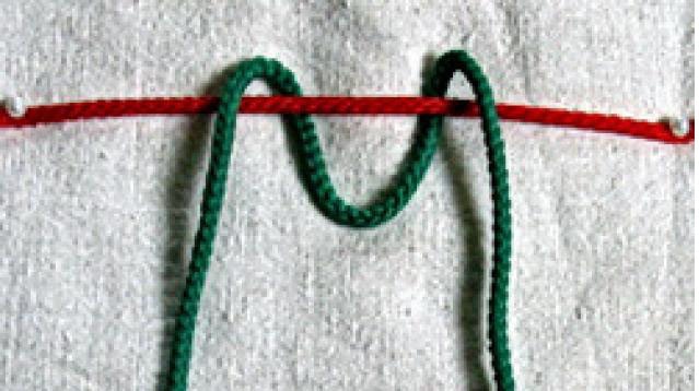 Техника плетения макроме замочек наружу