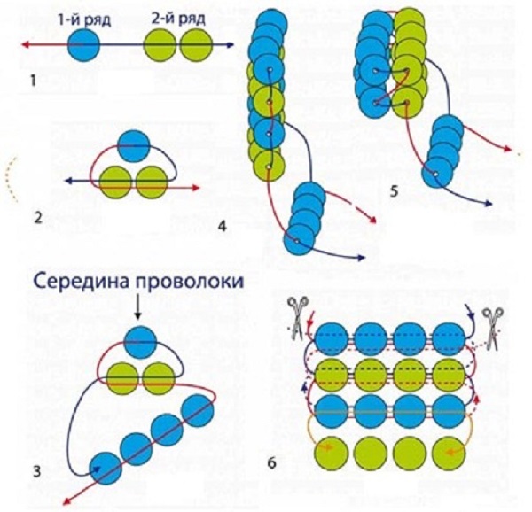 цветы из бисера