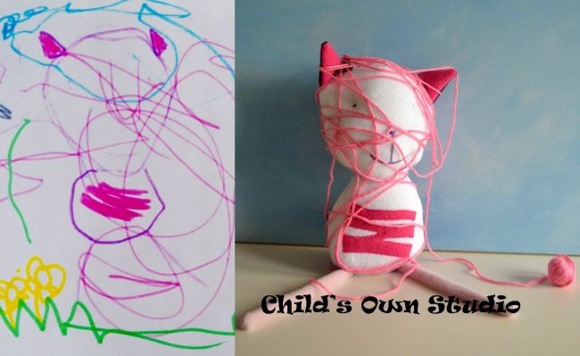 Игрушки, сшитые по рисункам детей (53 фото)